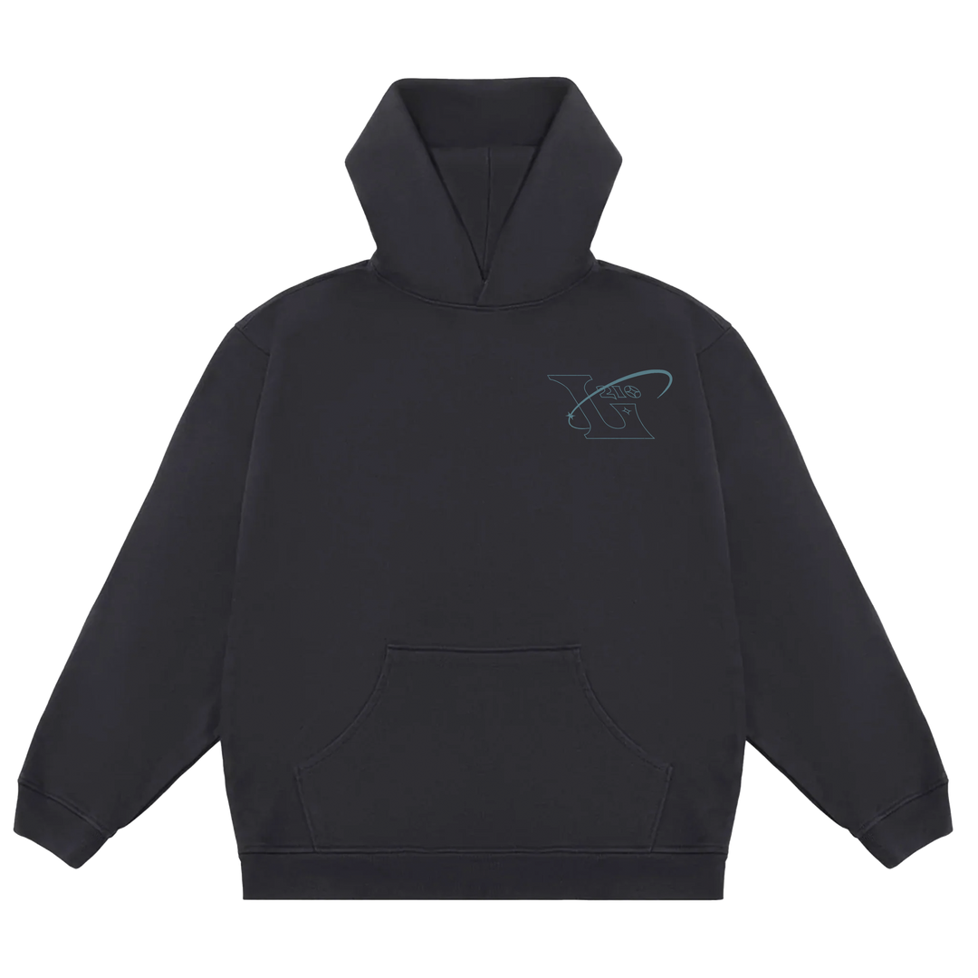 210 Faded Hoodie - Jet Black