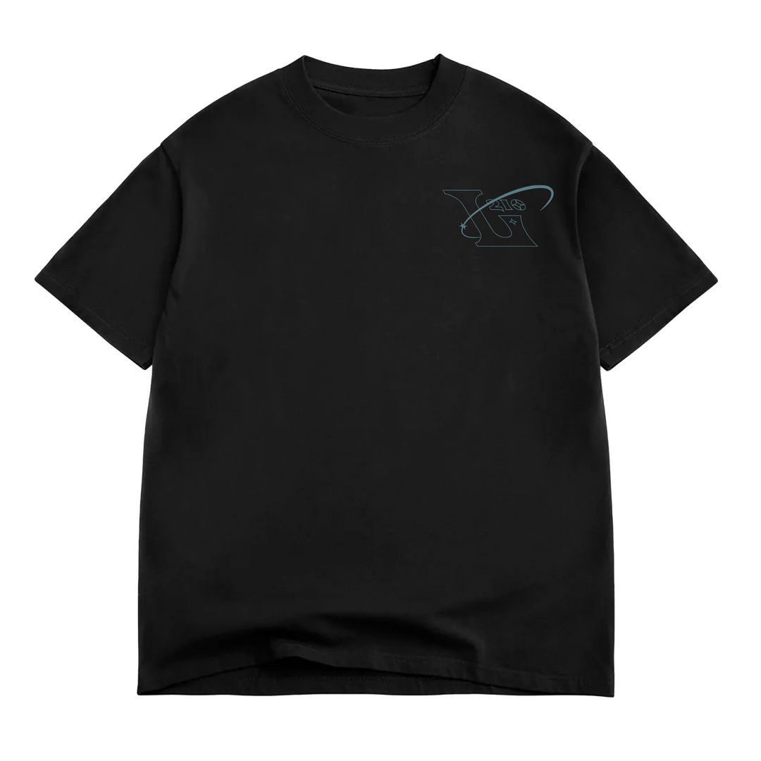 210 Faded "Box Fit" Tee - Limo Black
