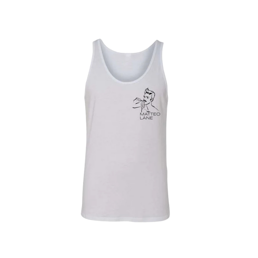 Matteo Lane Unisex Tank - White