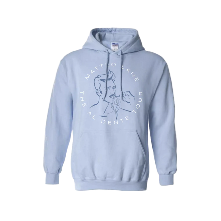 Al Dente Tour Unisex Hoodie - Light Blue