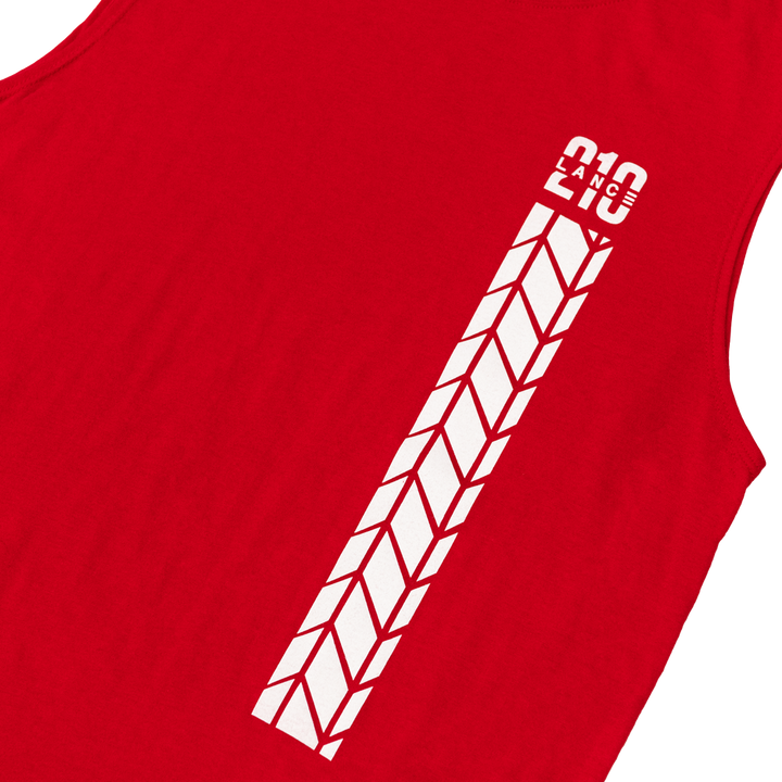210 Tire Track Muscle Tank (Red)
