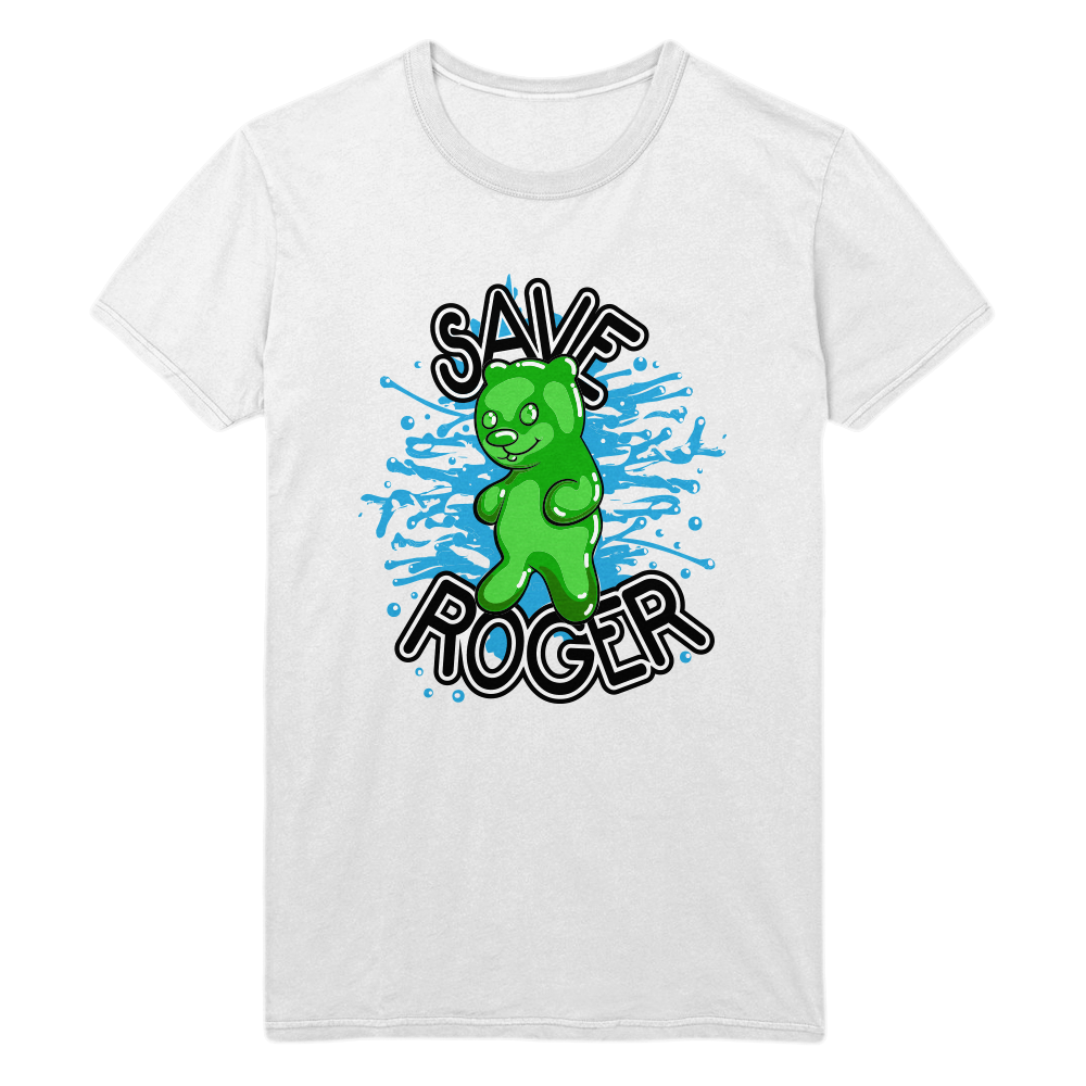 Roger T-Shirt (White)  Lance Stewart Official Lance210 Merch Store - Shop T-shirts, beanies, snapbacks, pop sockets, hoodies and more! As Seen On YouTube, Vine, Instagram, Facebook and Twitter