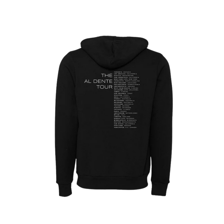 Al Dente Tour Unisex Hoodie - Black