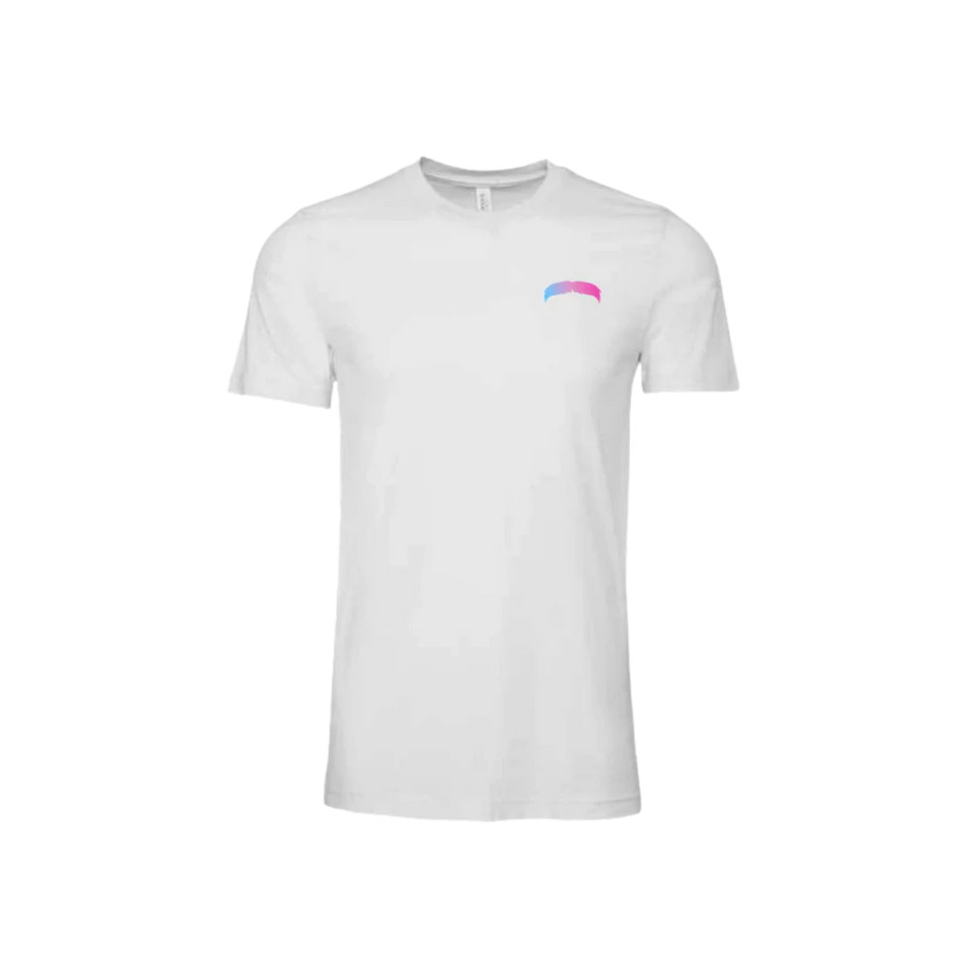 Matteo Lane Mustache Unisex Tee - White