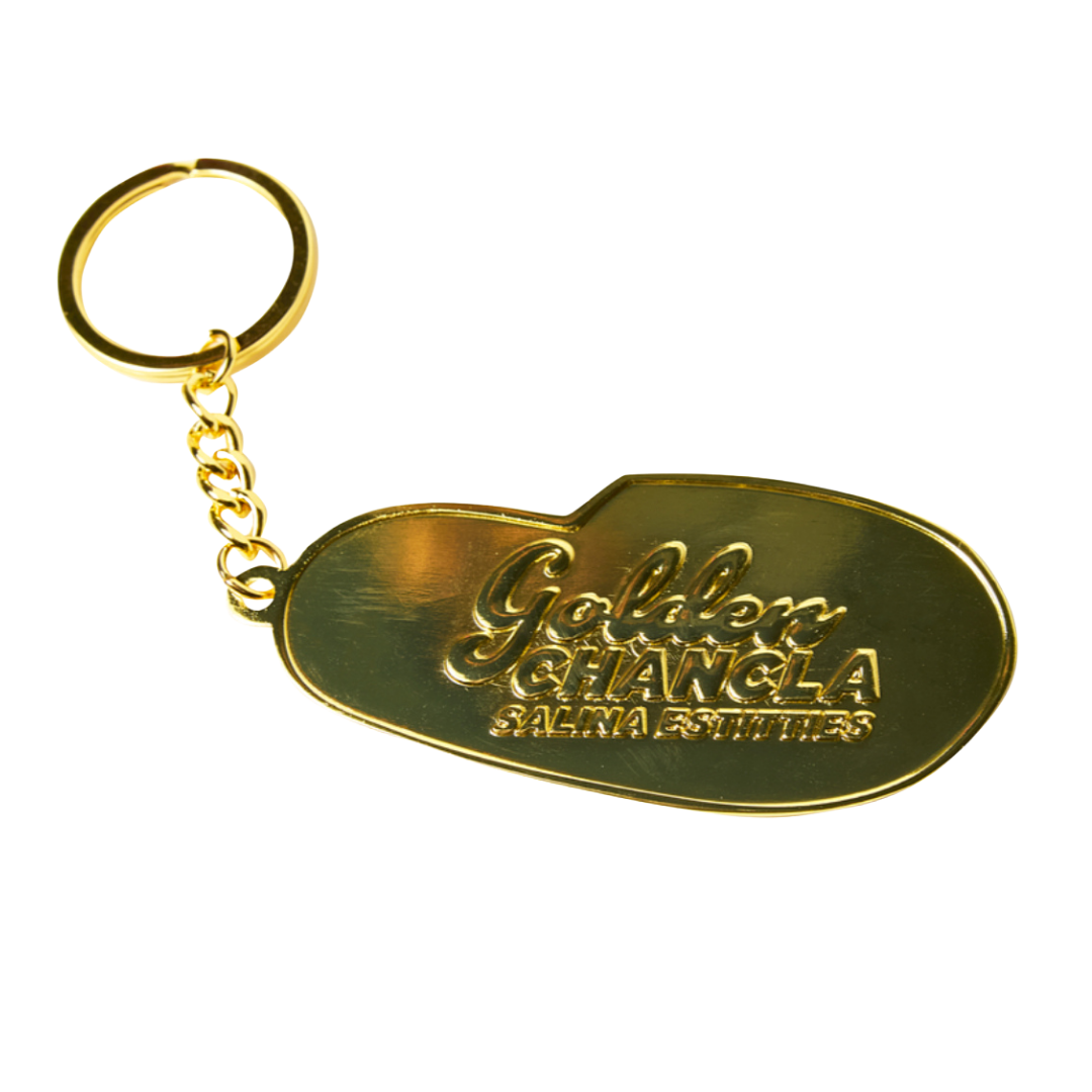 Golden Chancla Keychain