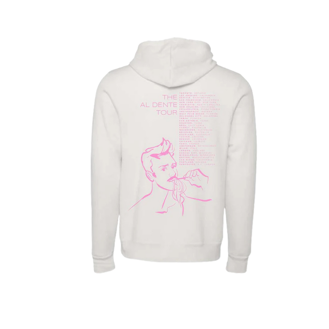 Al Dente Tour Unisex Hoodie - Vintage White