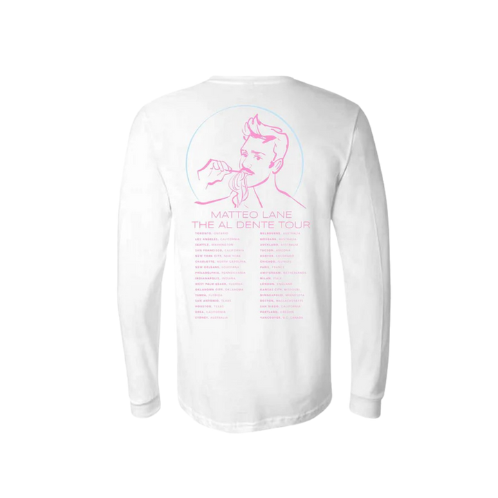 Al Dente Tour Unisex Long Sleeve Tee - White