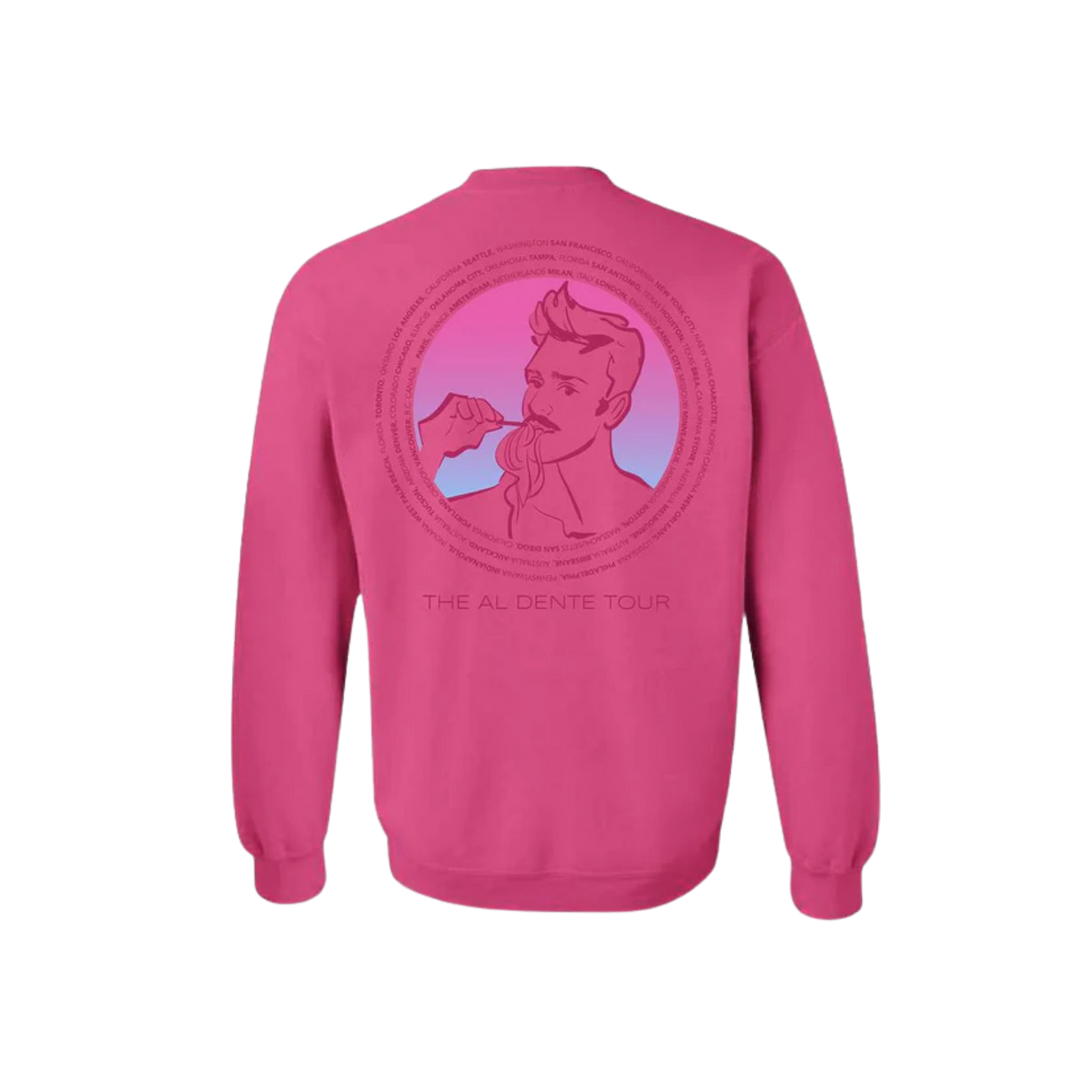 Al Dente Tour Unisex Crewneck - Pink