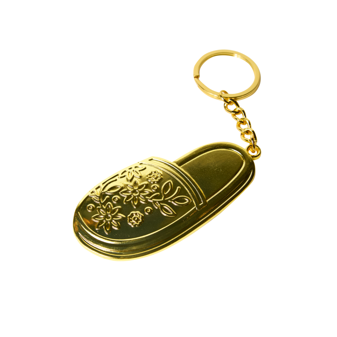 Golden Chancla Keychain