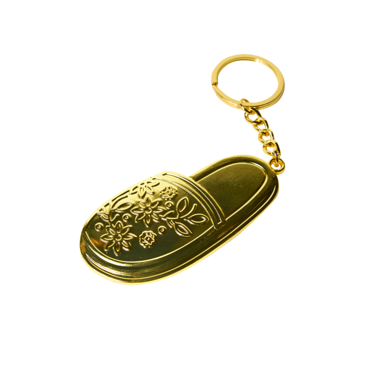 Golden Chancla Keychain