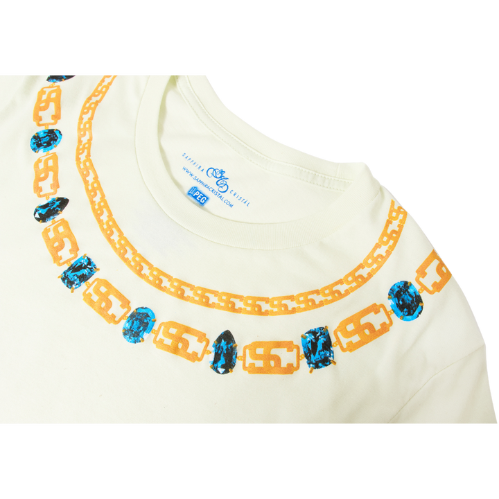 Jewels Chains Tee - Citron