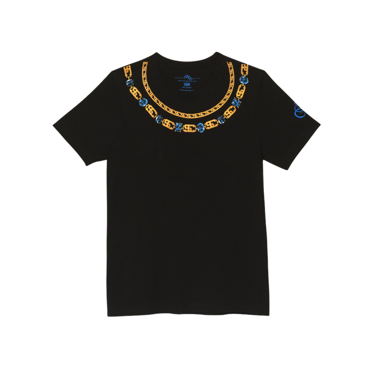 Jewels Chains Tee - Black