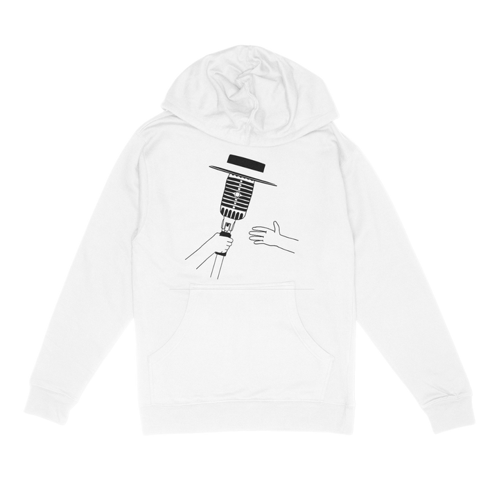 White Pass the Mic Hoodie